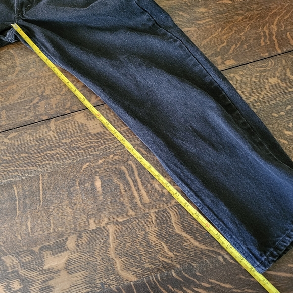 Levi's 550 34x30 black denim jeans - Picture 6 of 12